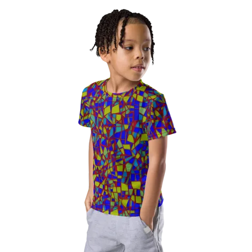 Chromatic Shatter on a Kids Crew Neck T-Shirt
