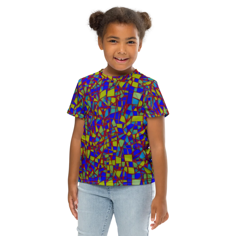 Chromatic Shatter on Kids Crew Neck T-Shirt — Front