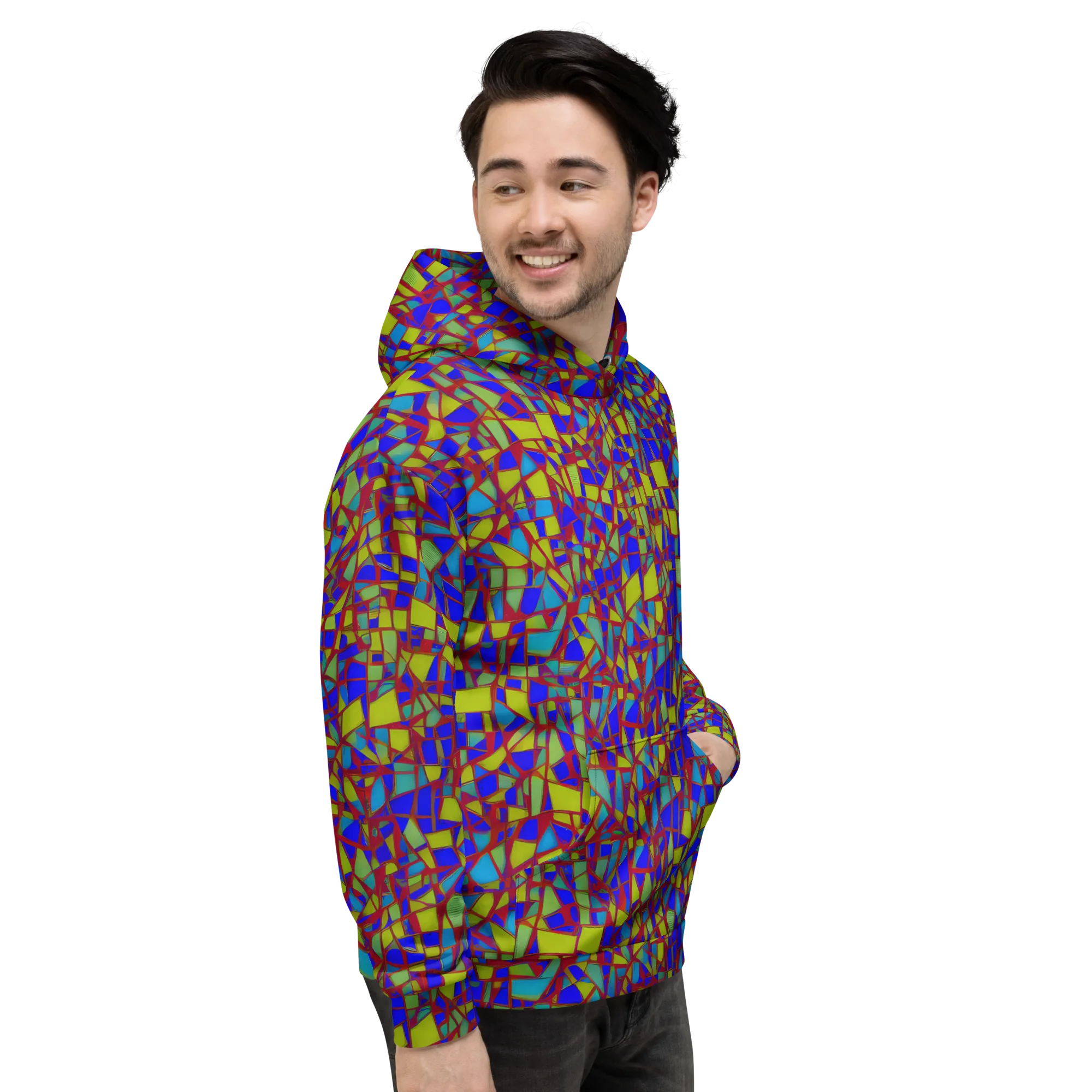 Chromatic Shatter on Hoodie — Right