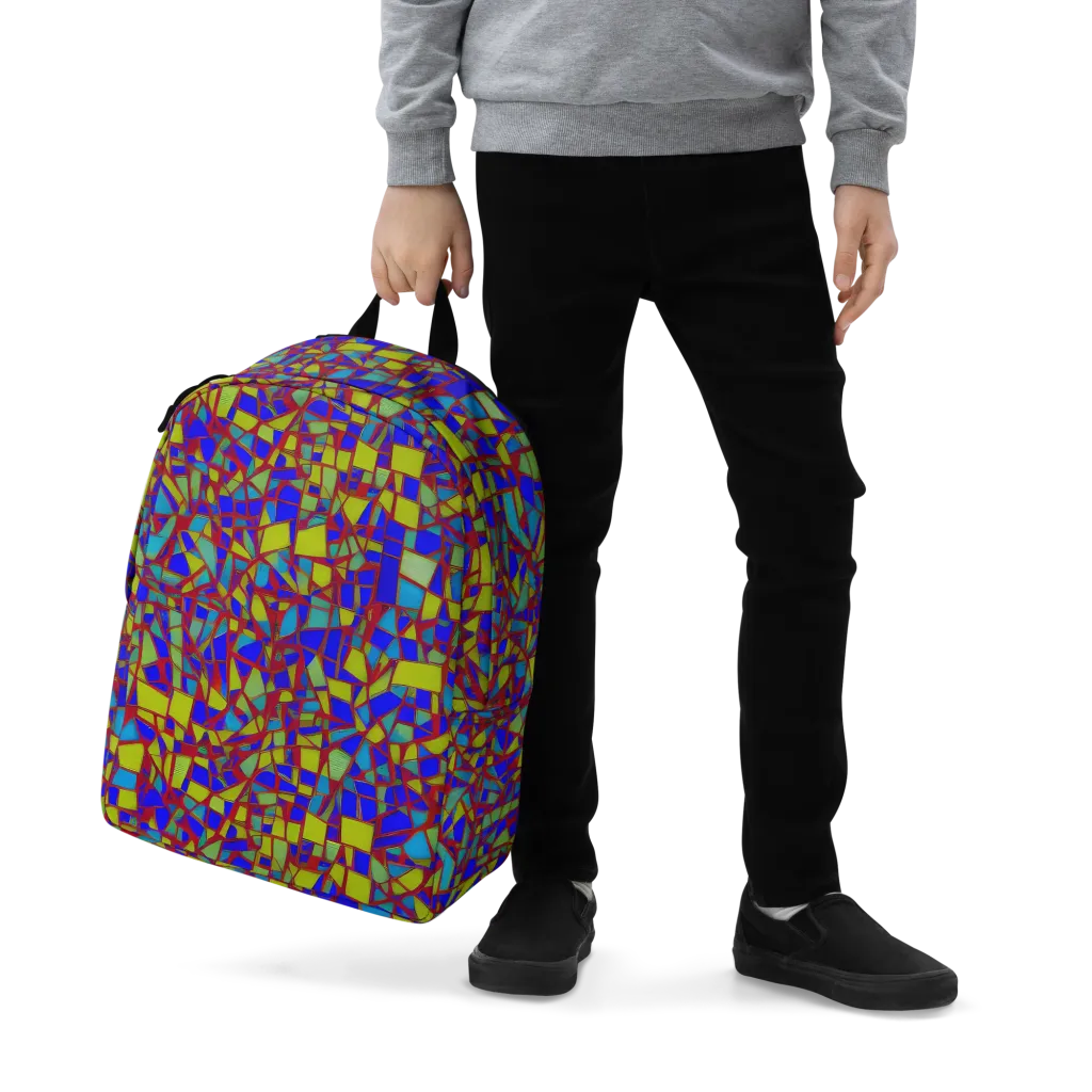 Chromatic Shatter on Minimalist Backpack — Zoomed-in
