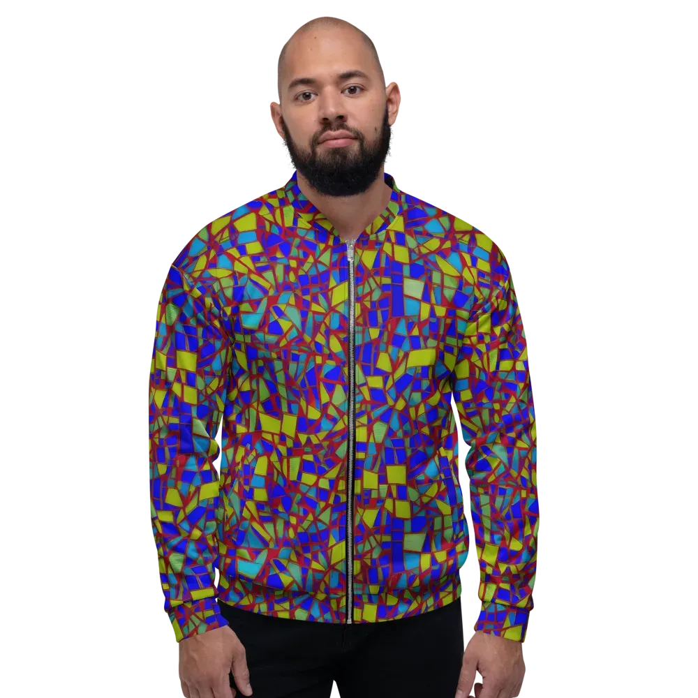 Chromatic Shatter on Bomber Jacket — Front