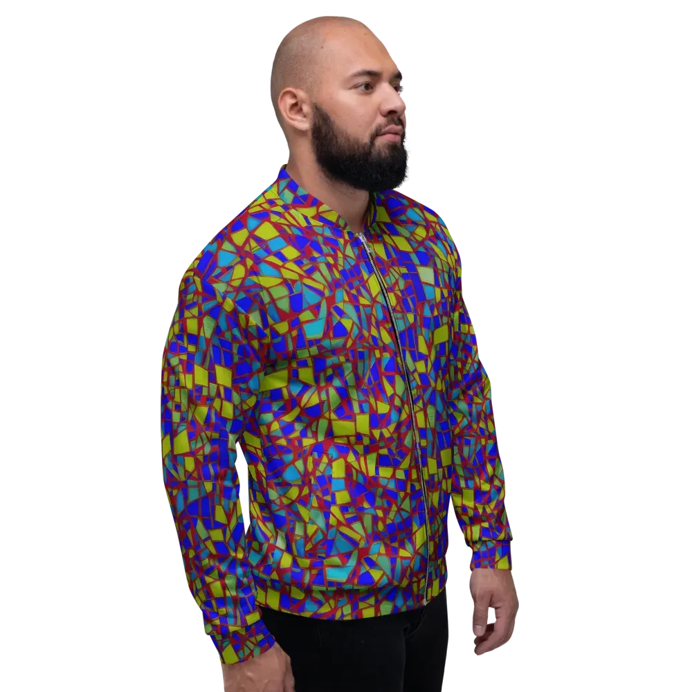 Chromatic Shatter on Bomber Jacket — Right