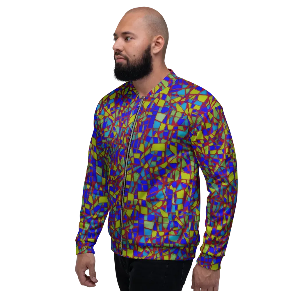 Chromatic Shatter on Bomber Jacket — Left