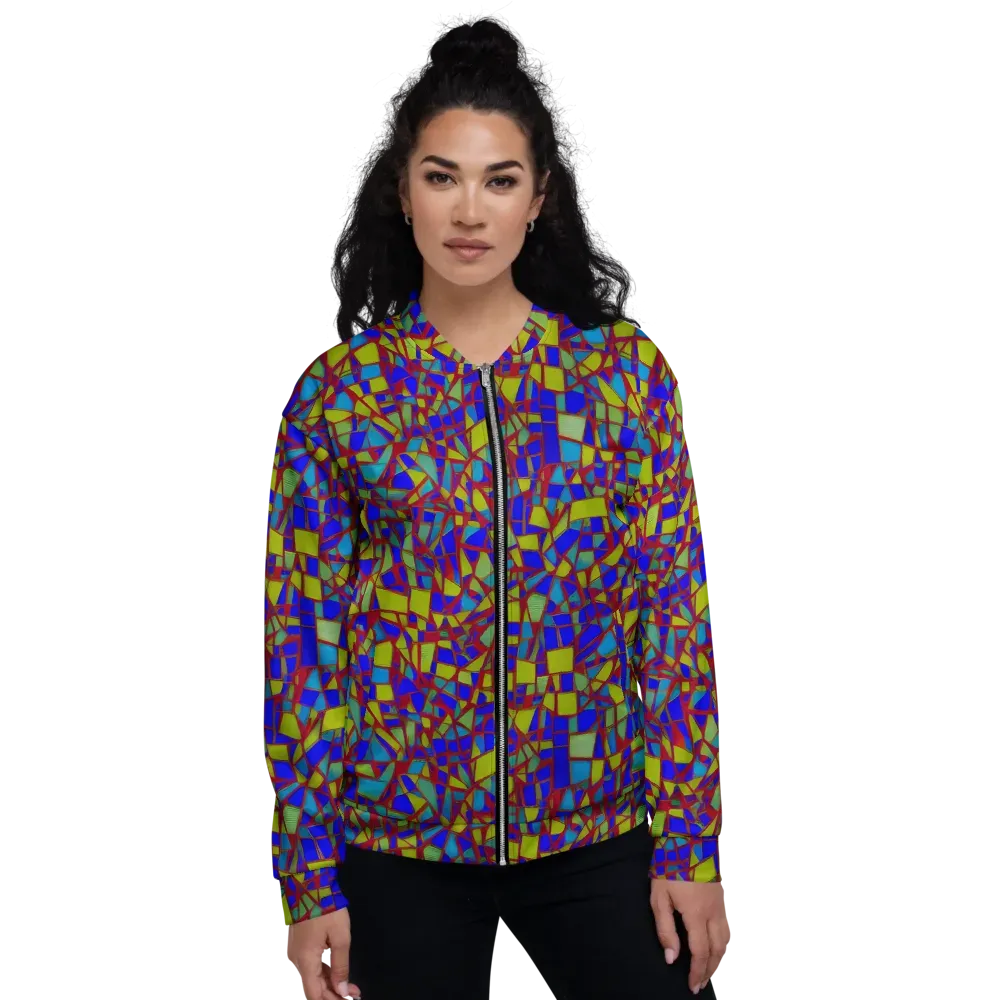Chromatic Shatter on Bomber Jacket — Front