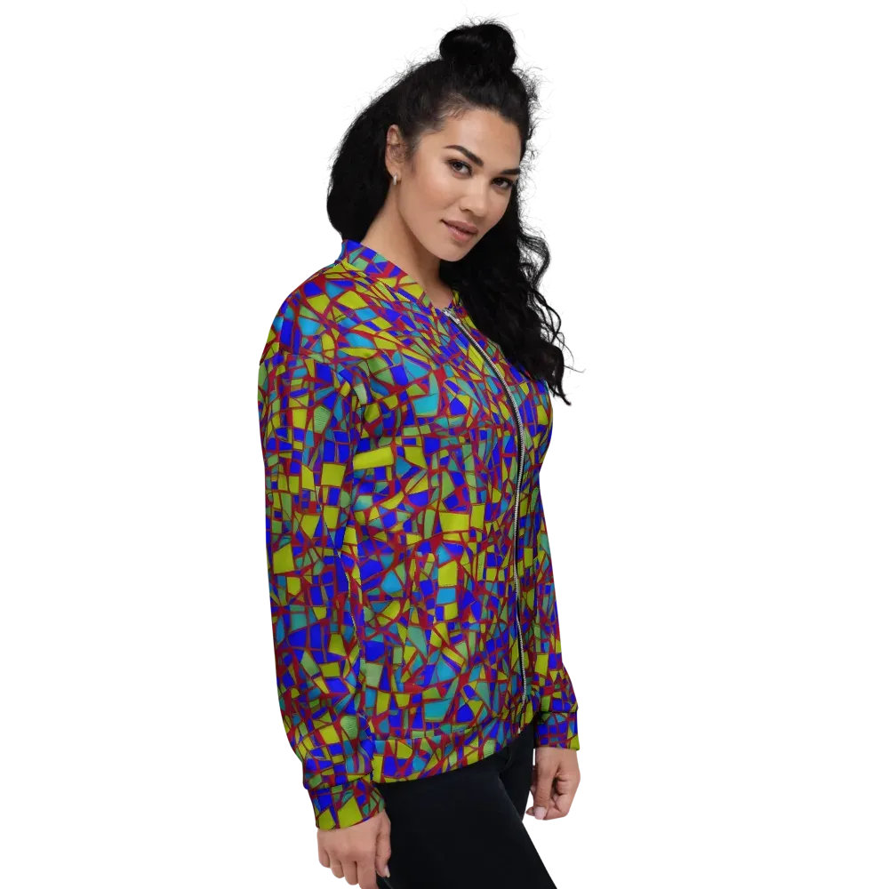 Chromatic Shatter on Bomber Jacket — Right