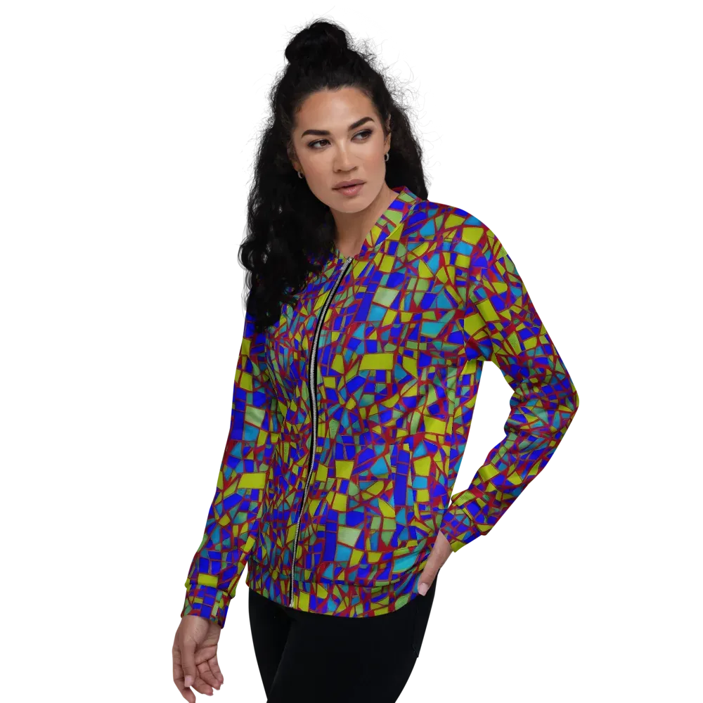 Chromatic Shatter on Bomber Jacket — Left