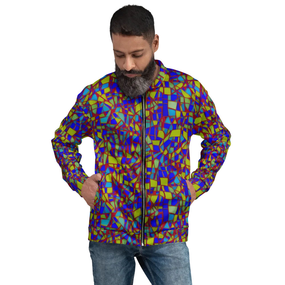 Chromatic Shatter on Bomber Jacket — Front