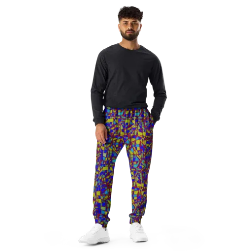 Chromatic Shatter on a Men's Joggers