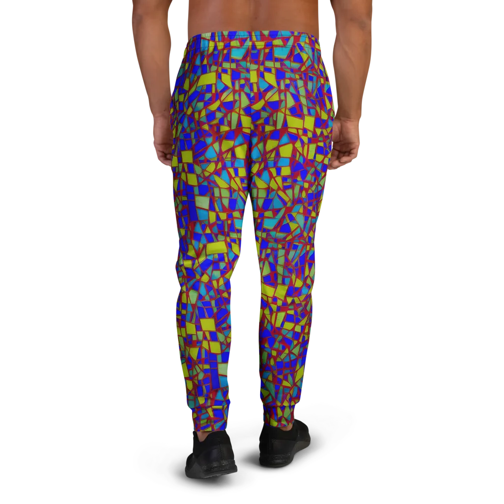 Chromatic Shatter on Men's Joggers — Back