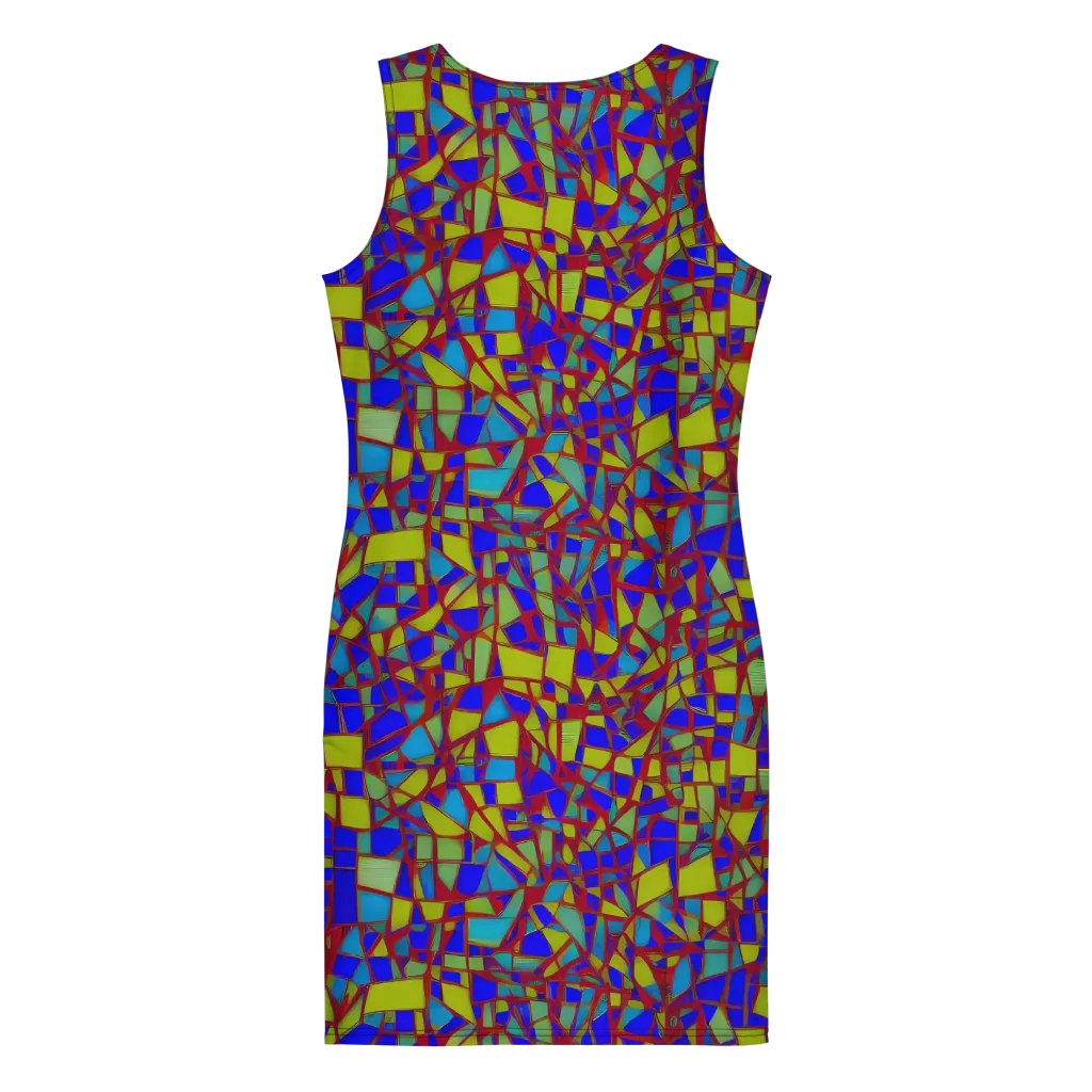 Chromatic Shatter on Bodycon Dress — Back