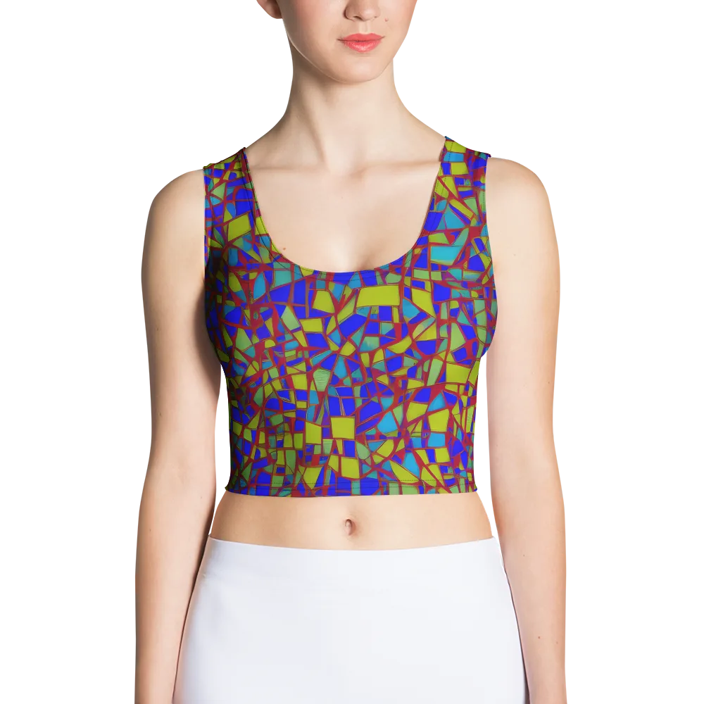 Chromatic Shatter on Crop Top — Front