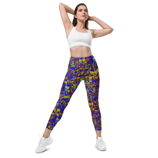 Chromatic Shatter on a Leggings with Pockets