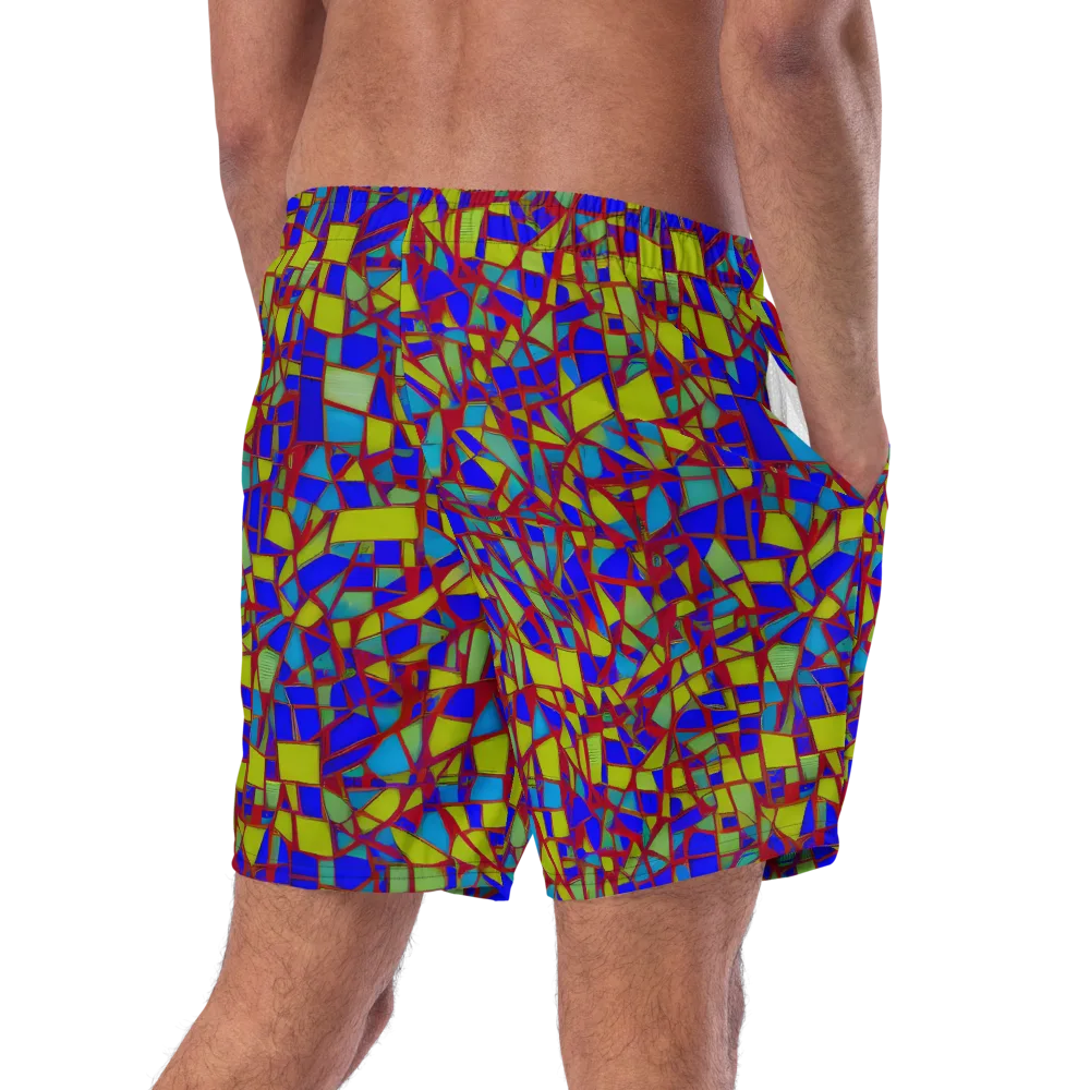 Chromatic Shatter on Swim Trunks — Right Back