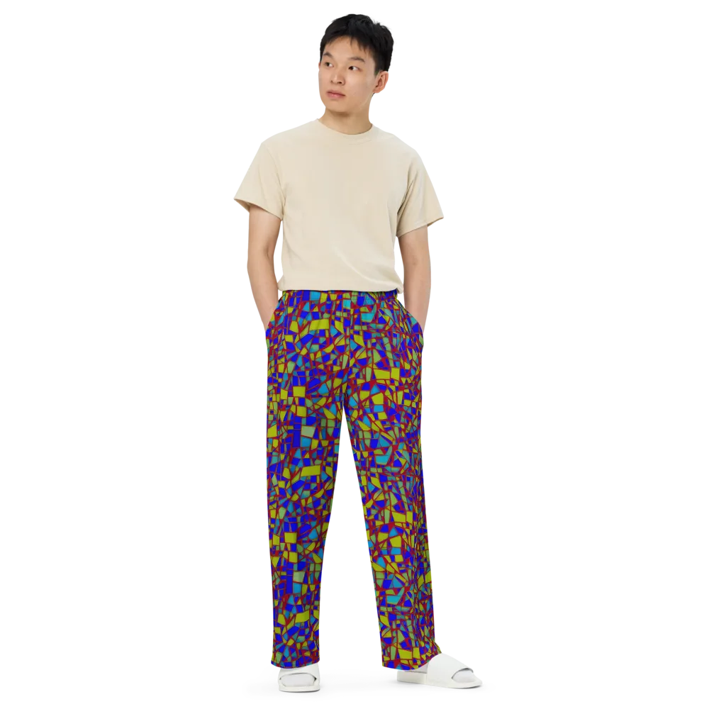 Chromatic Shatter on Wide-Leg Pants — Front