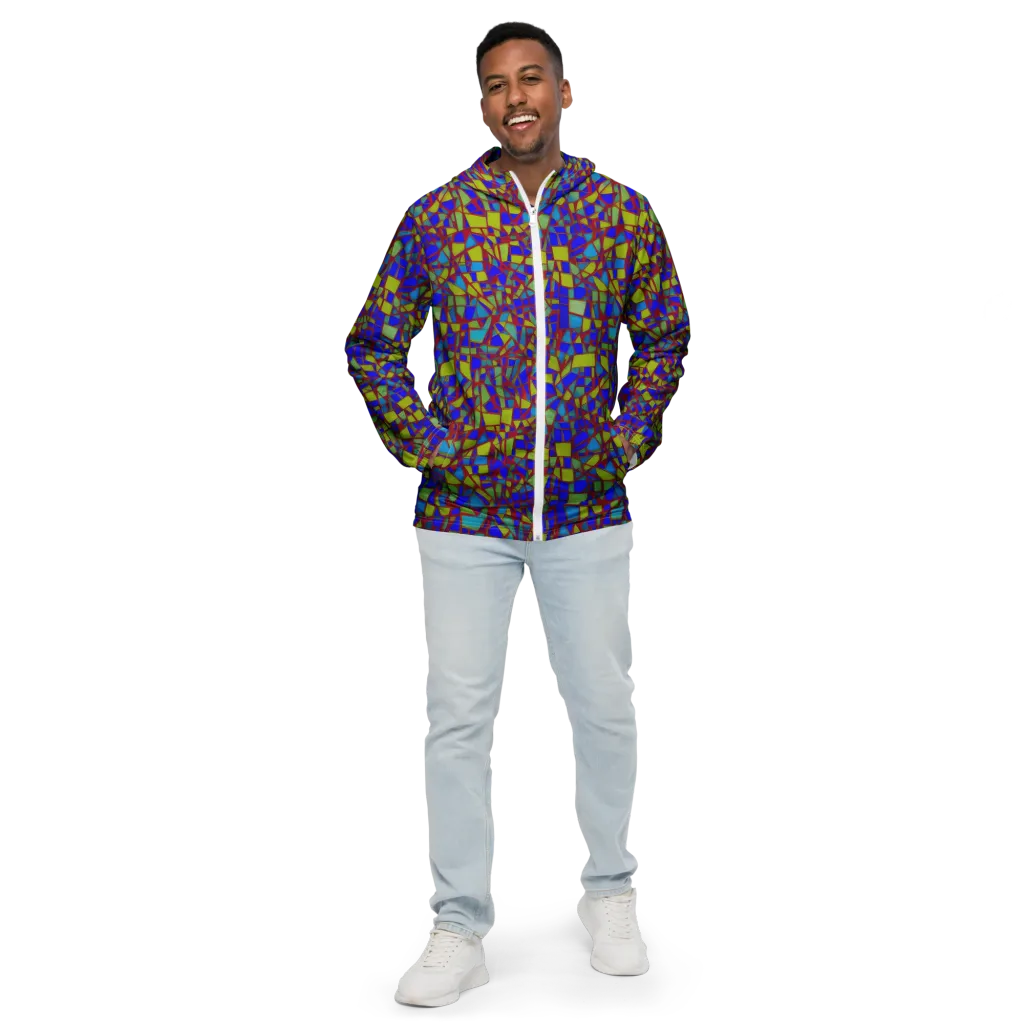 Chromatic Shatter on Men's Windbreaker — Front