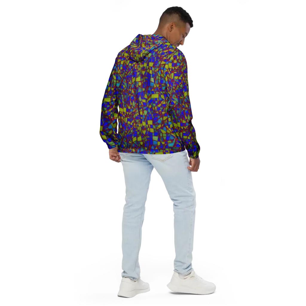 Chromatic Shatter on Men's Windbreaker — Back