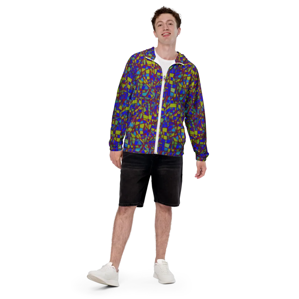 Chromatic Shatter on Men's Windbreaker — Front