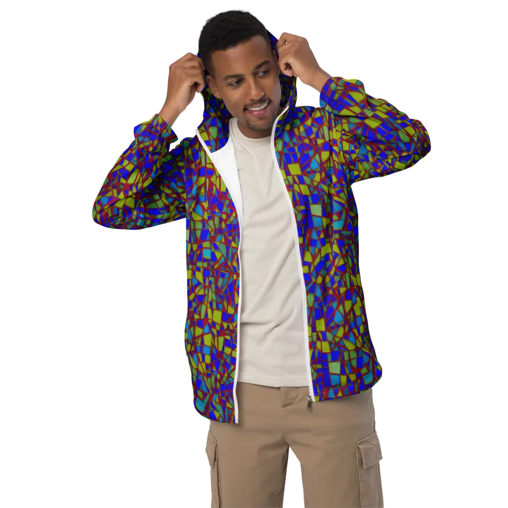 Chromatic Shatter on Men's Windbreaker — Front
