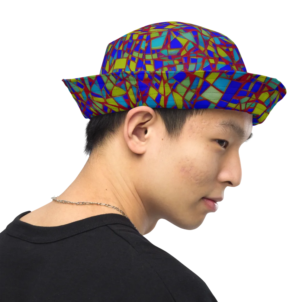 Chromatic Shatter on Reversible Bucket Hat — Right Outside
