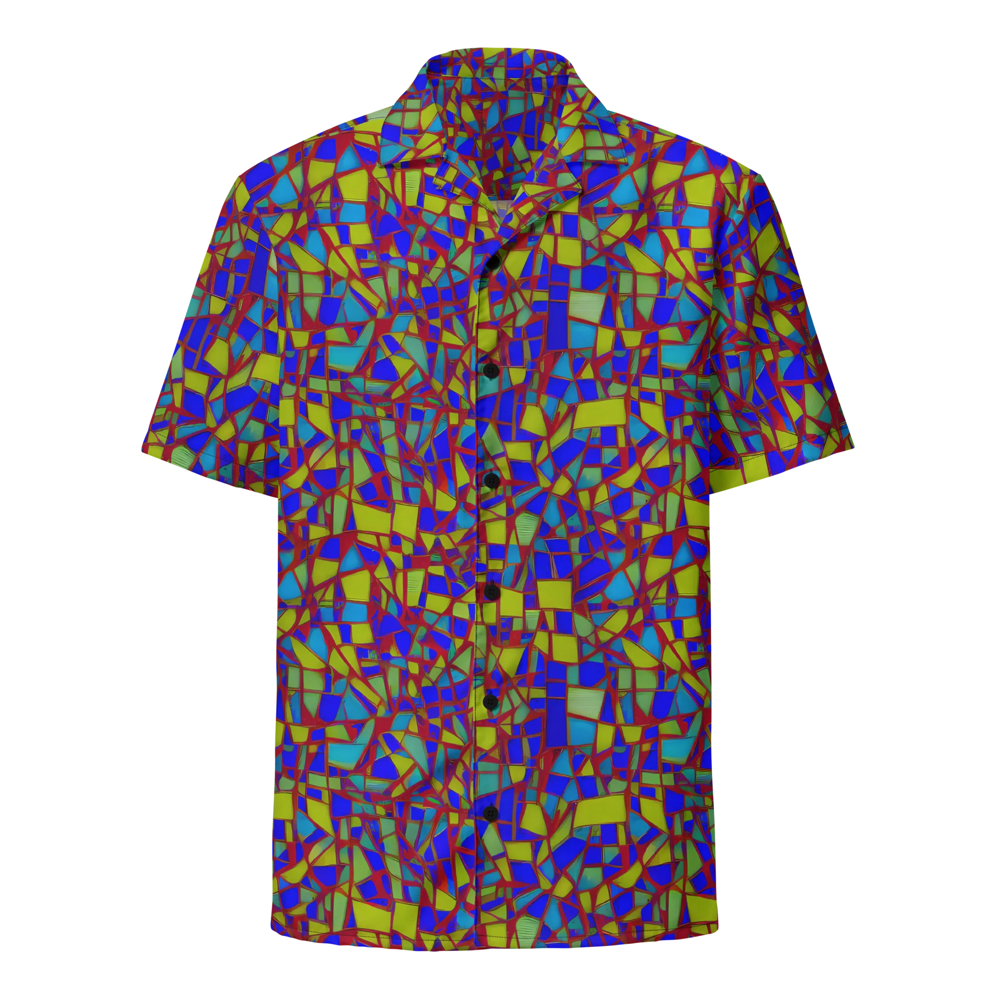 Chromatic Shatter on Button Shirt — Front