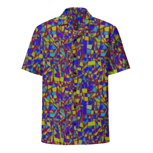 Chromatic Shatter on a Button Shirt