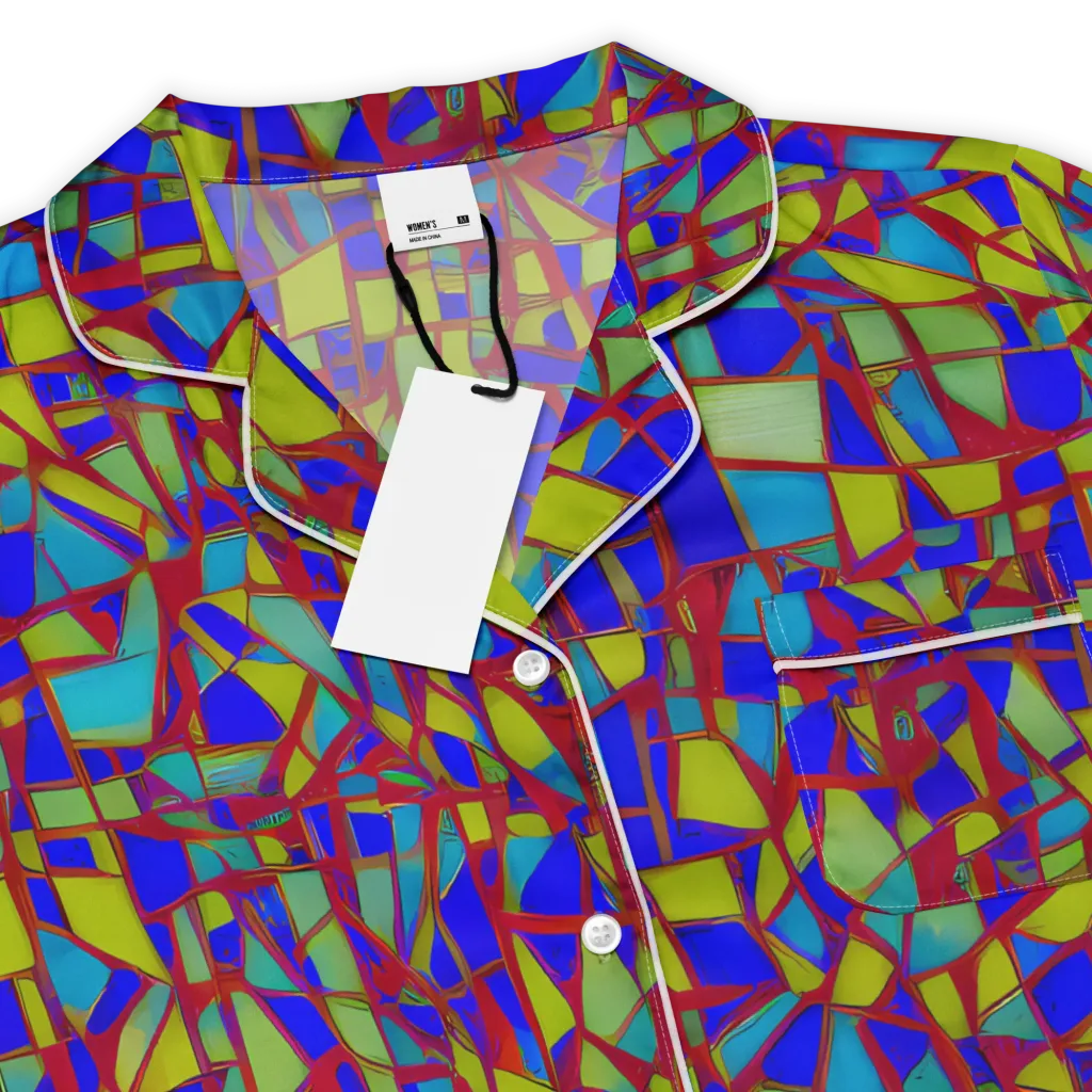 Chromatic Shatter on Women's Short Sleeve Pajama Top — Product details