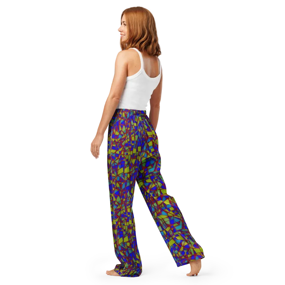 Chromatic Shatter on Women's Pajama Pants — Back
