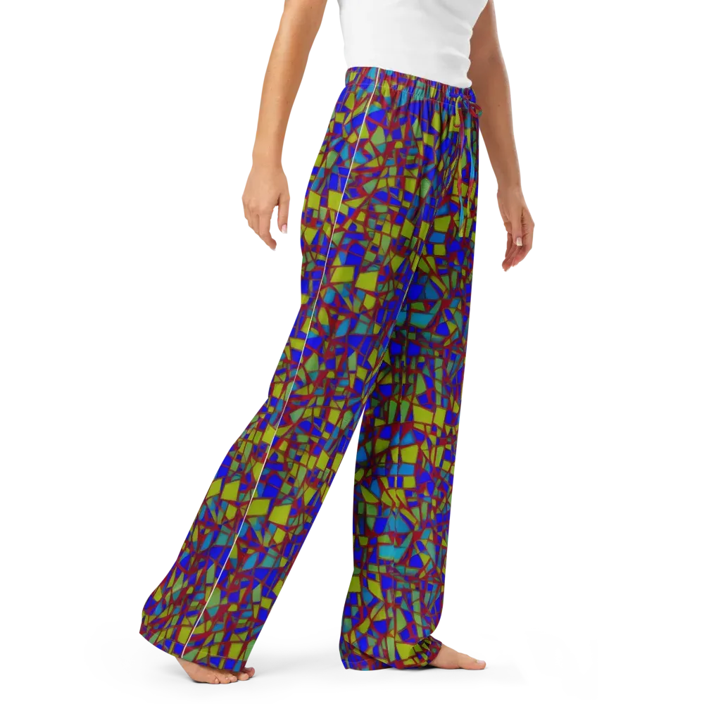 Chromatic Shatter on Women's Pajama Pants — Right Front