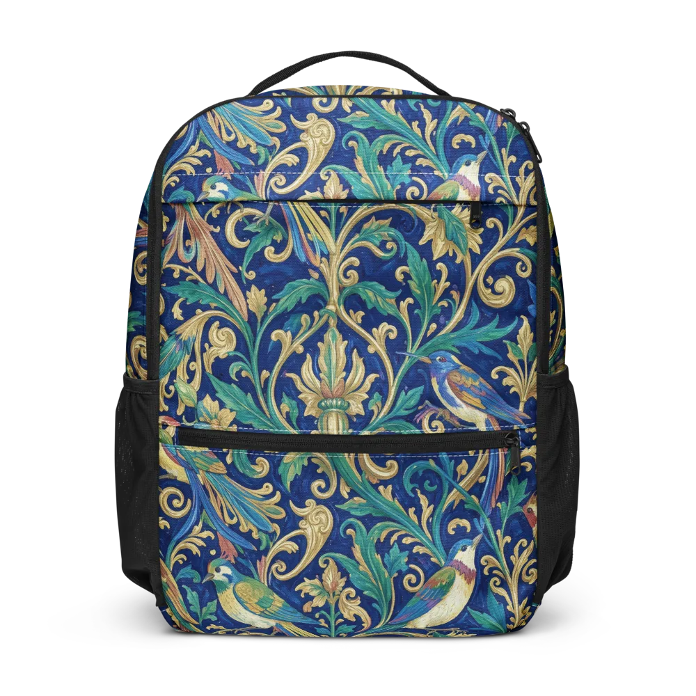 Gilded Songbirds on Utility Backpack — Front