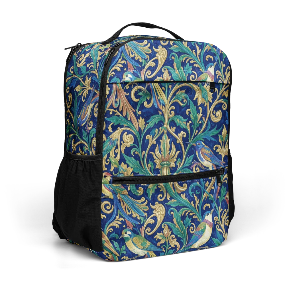 Gilded Songbirds on Utility Backpack — Right Front