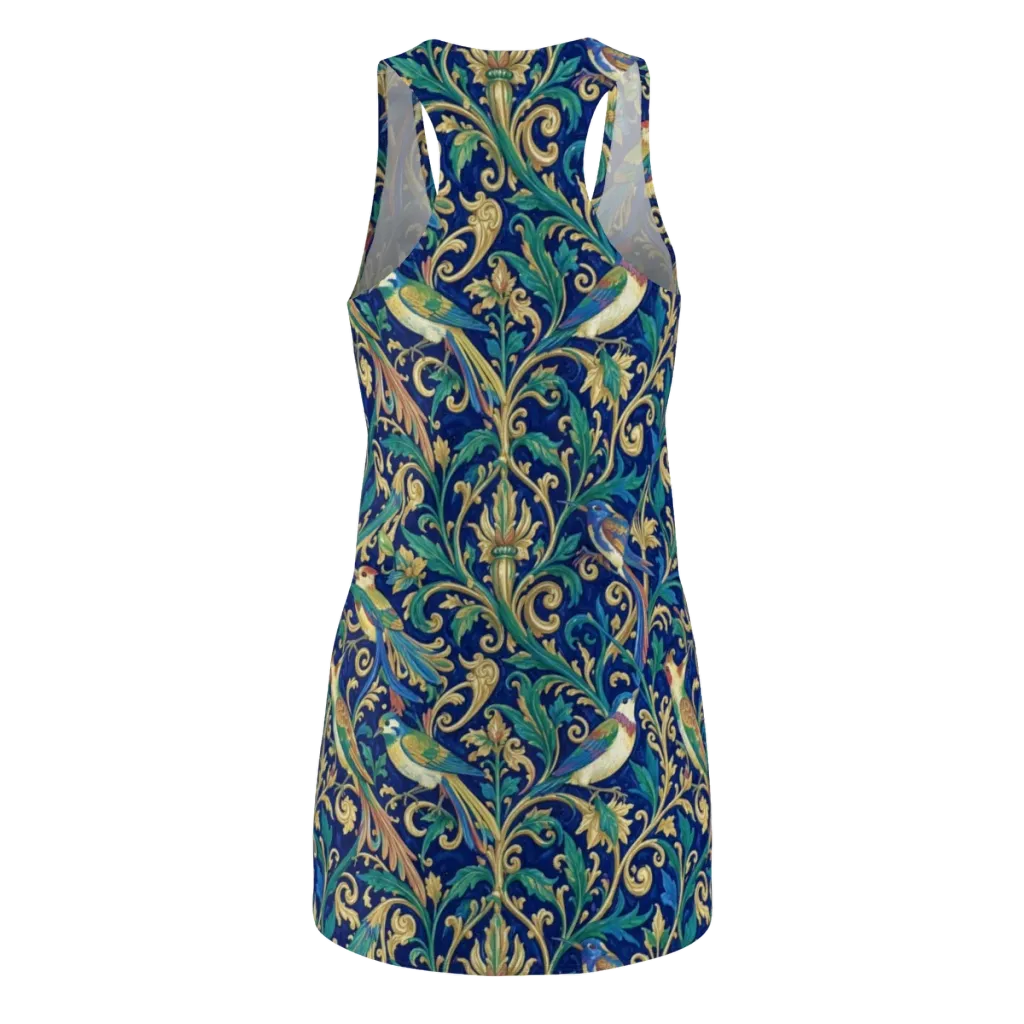 Gilded Songbirds on Racerback Dress — Back