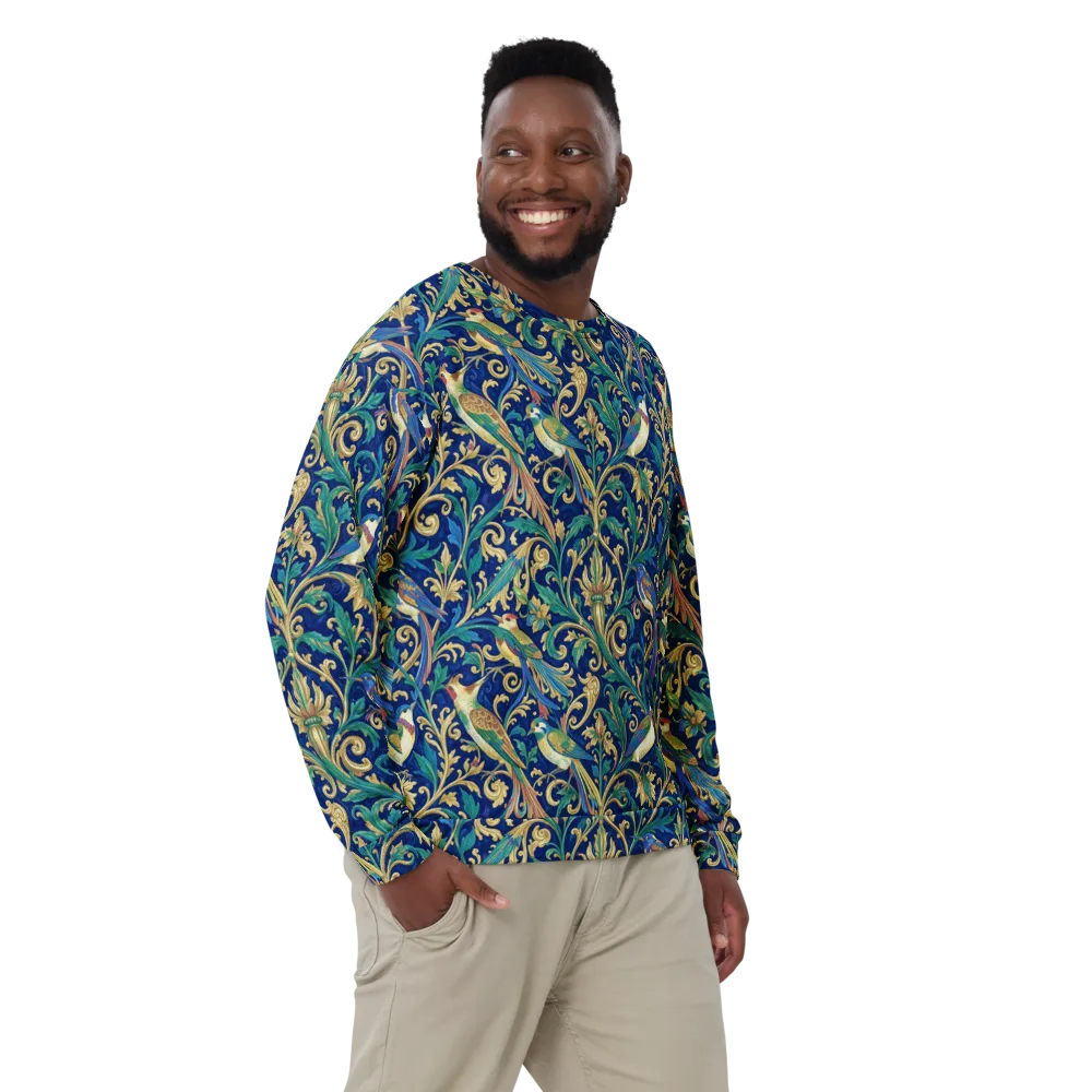 Gilded Songbirds on Sweatshirt — Front