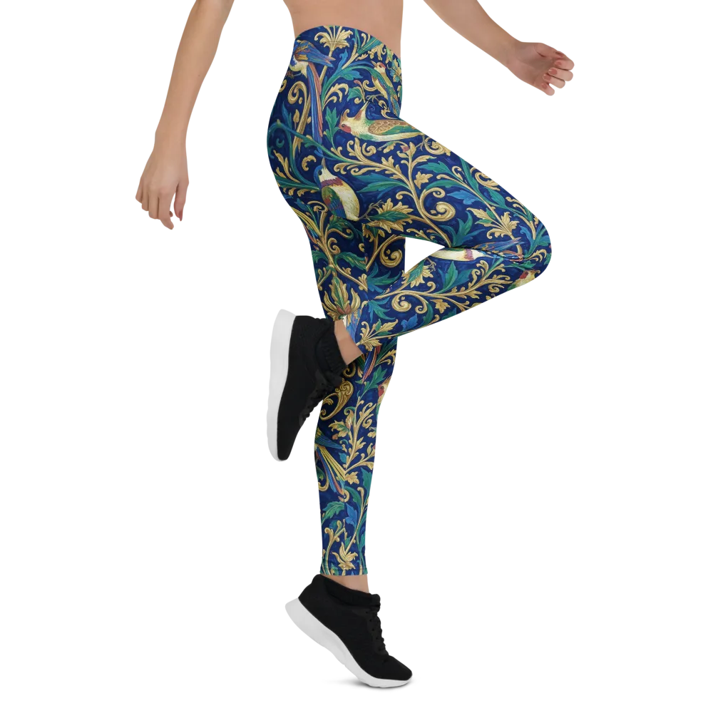Gilded Songbirds on Leggings — Right