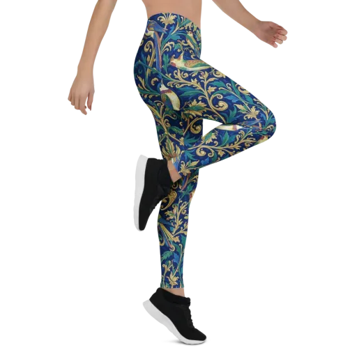 Gilded Songbirds on a Leggings