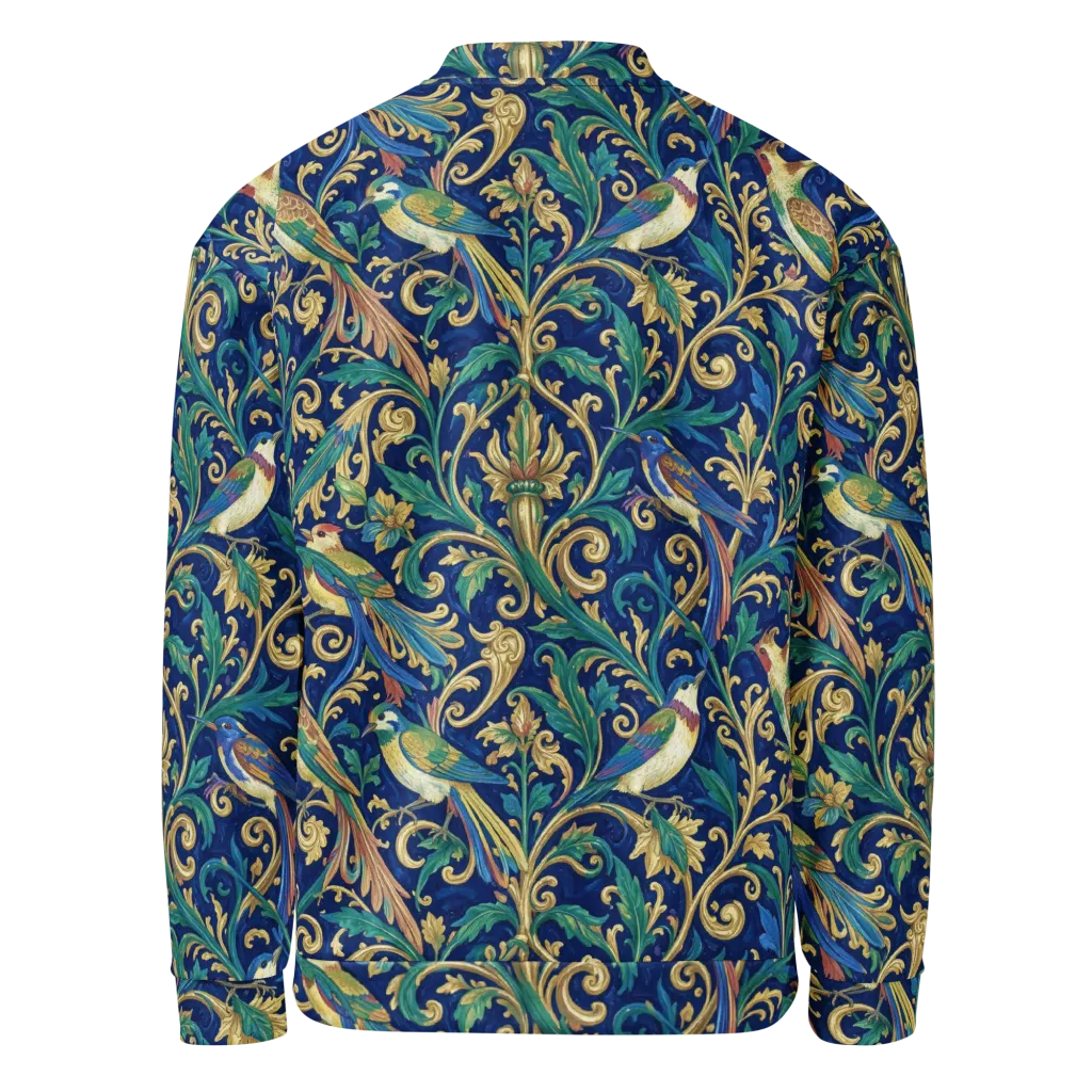 Gilded Songbirds on Bomber Jacket — Back