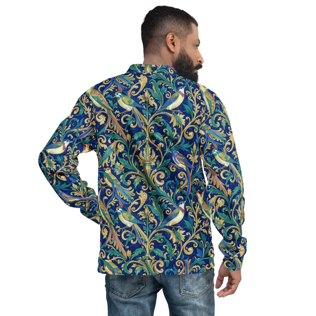 Gilded Songbirds on Bomber Jacket — Back