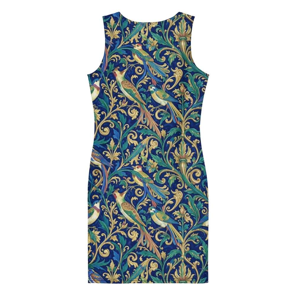 Gilded Songbirds on Bodycon Dress — Back