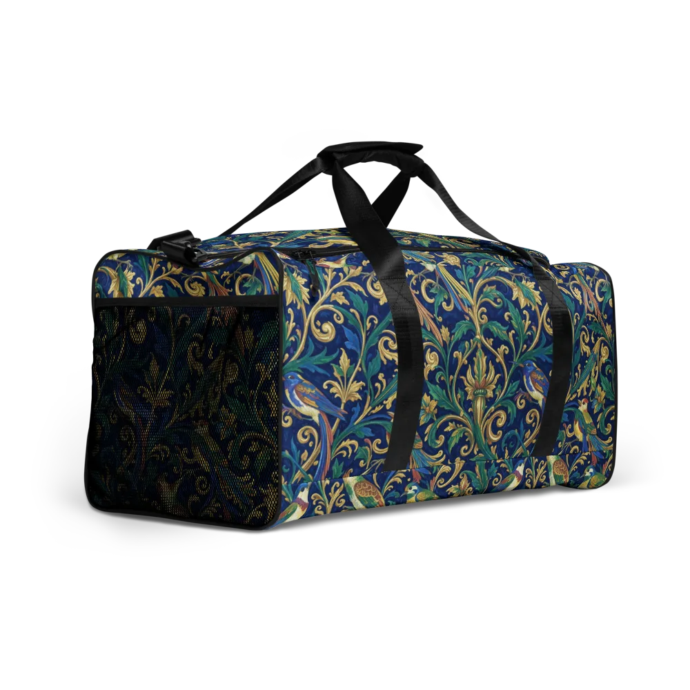 Gilded Songbirds on Duffle Bag — Right Front