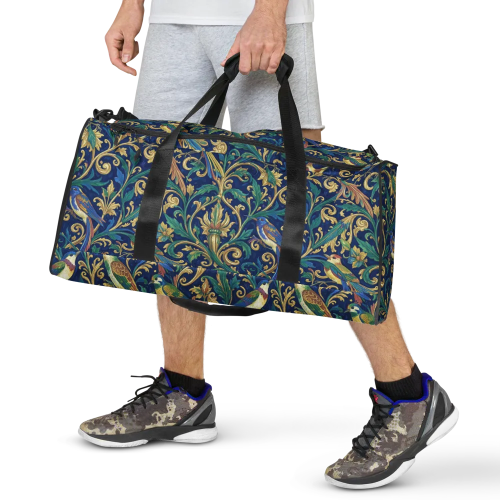 Gilded Songbirds on Duffle Bag — Front