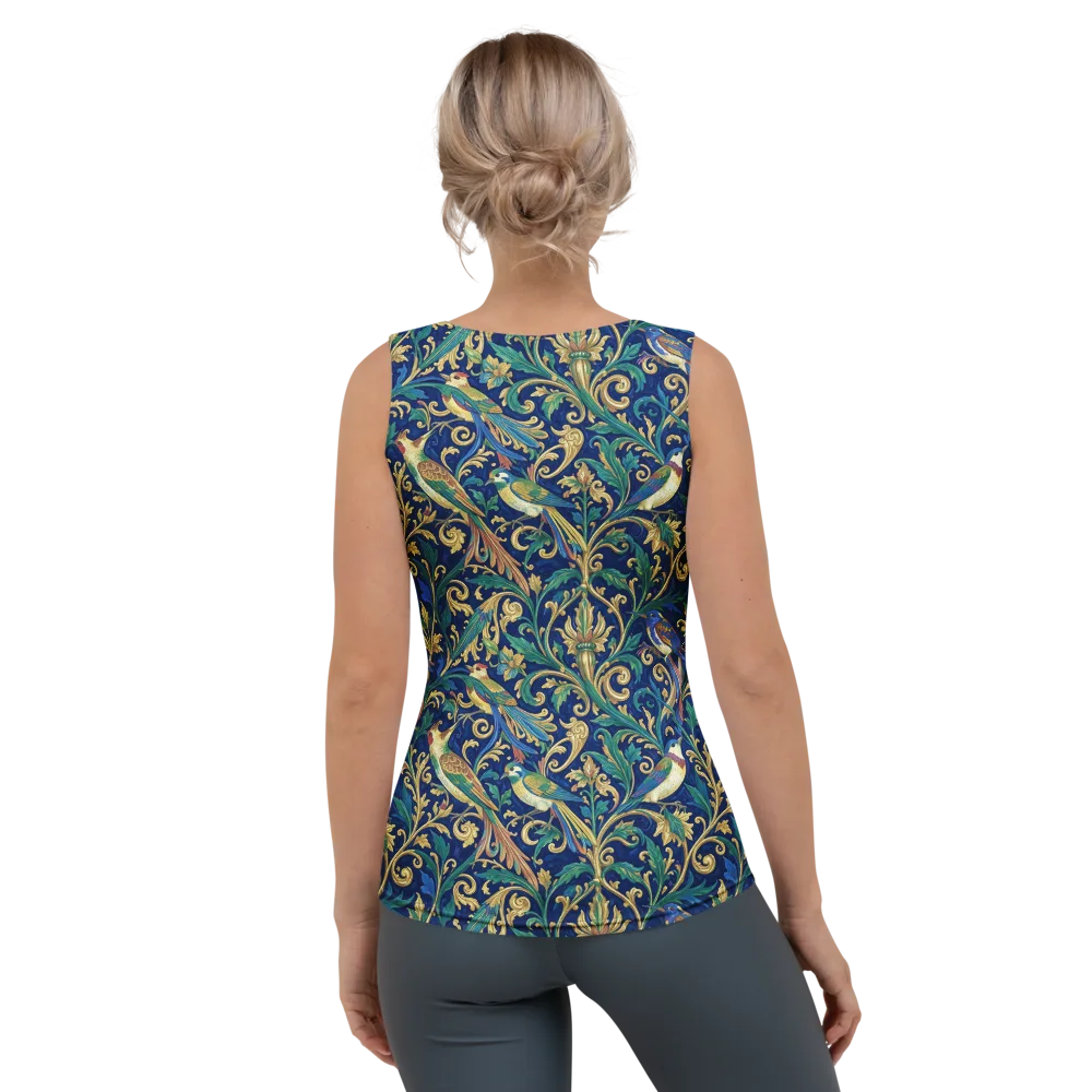 Gilded Songbirds on Women's Tank Top — Back
