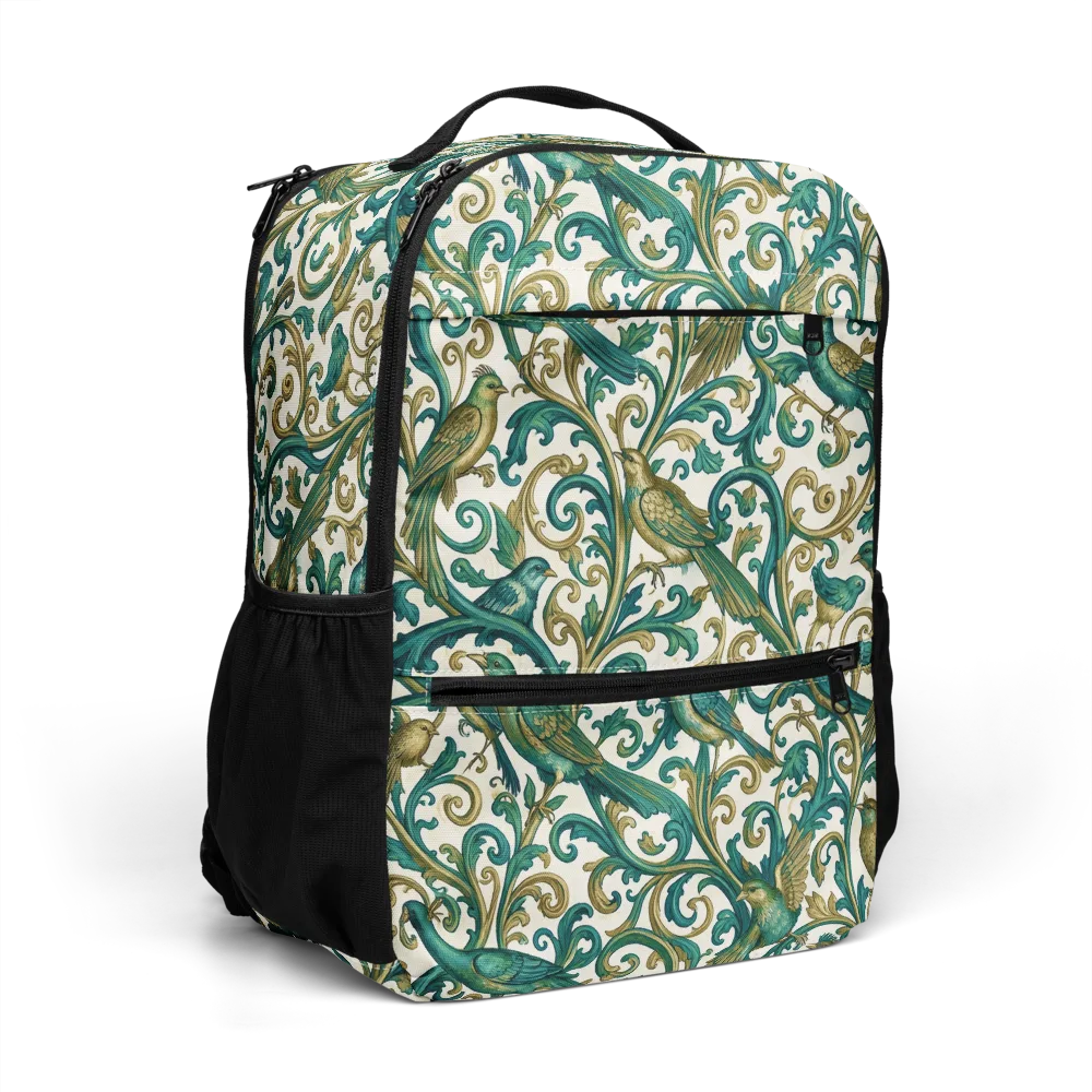 Aviary Arabesque on Utility Backpack — Right Front