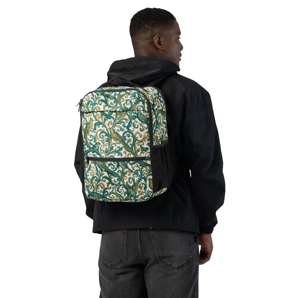 Aviary Arabesque on Utility Backpack — Back