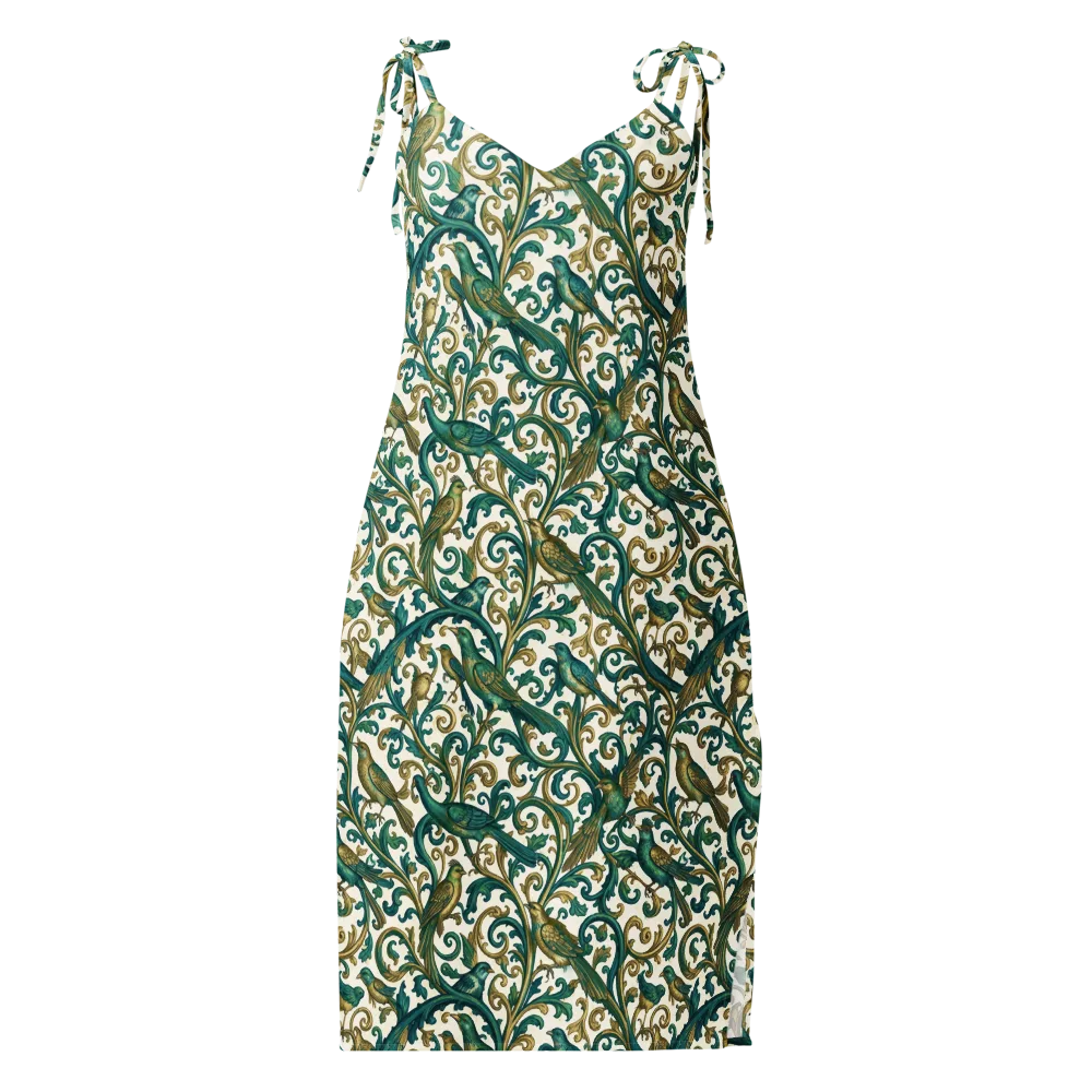 Aviary Arabesque on Slip Dress — Front