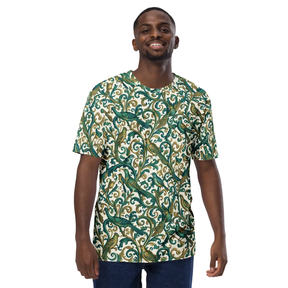 Aviary Arabesque on Men's Crew Neck T-Shirt — Front