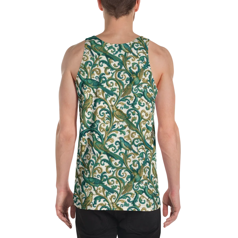 Aviary Arabesque on Men's Tank Top — Back