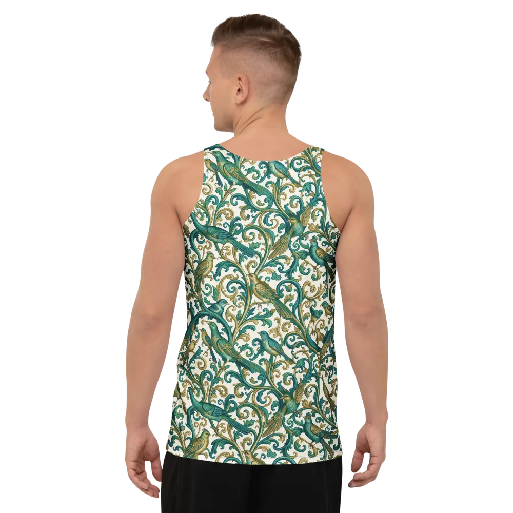 Aviary Arabesque on Men's Tank Top — Back