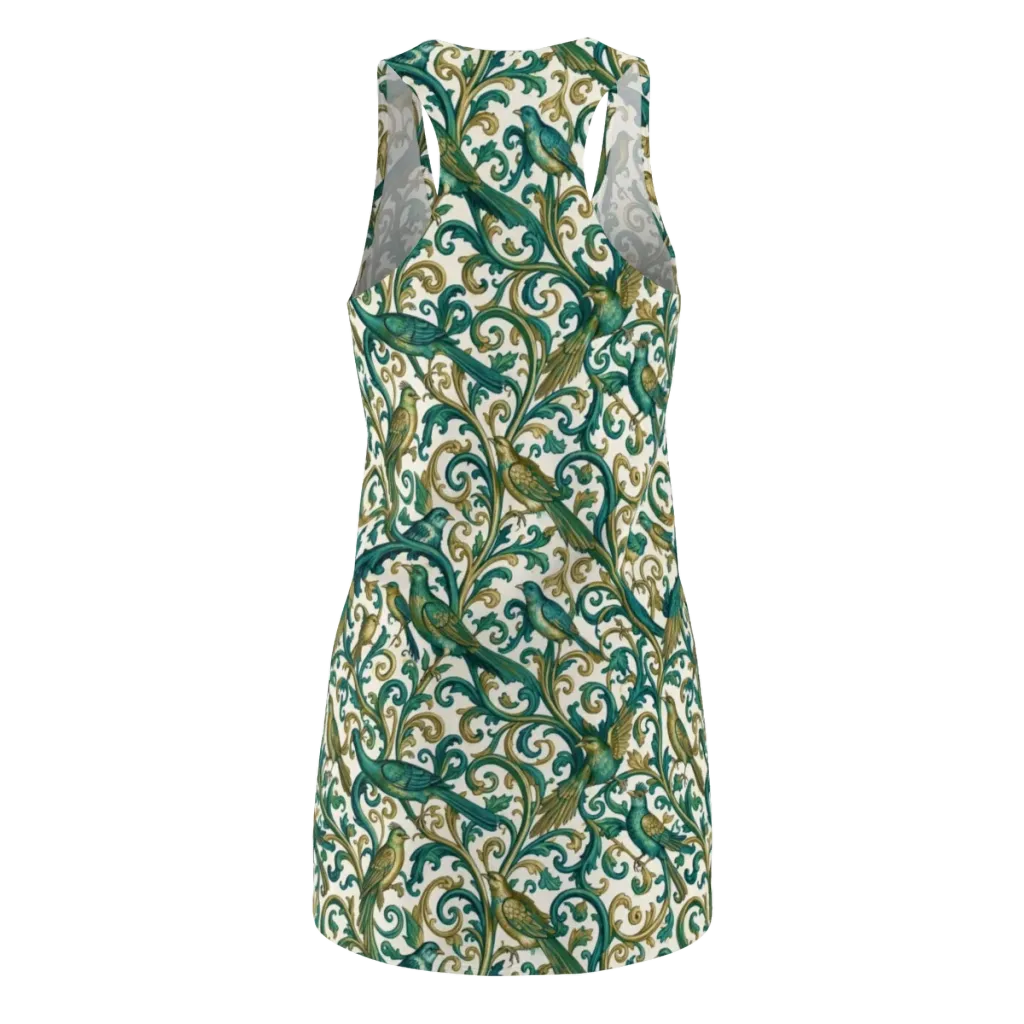 Aviary Arabesque on Racerback Dress — Back