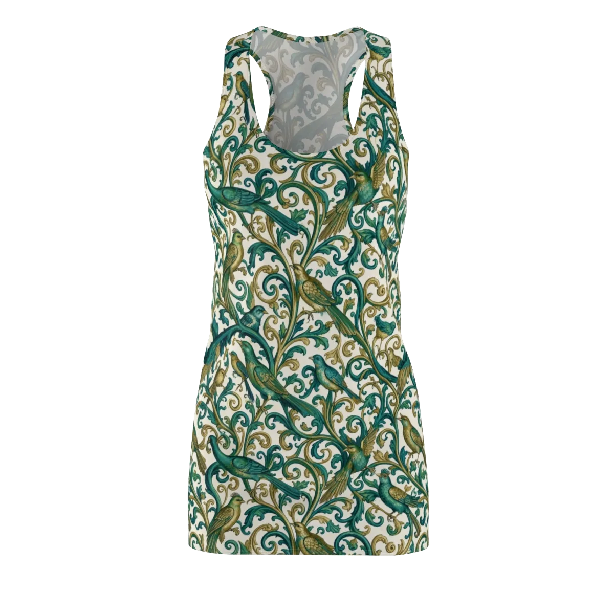Aviary Arabesque on Racerback Dress — Front