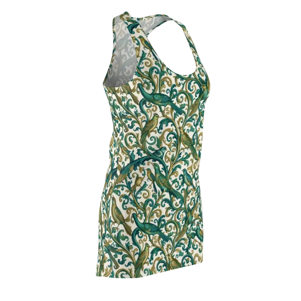Aviary Arabesque on Racerback Dress — Front Side