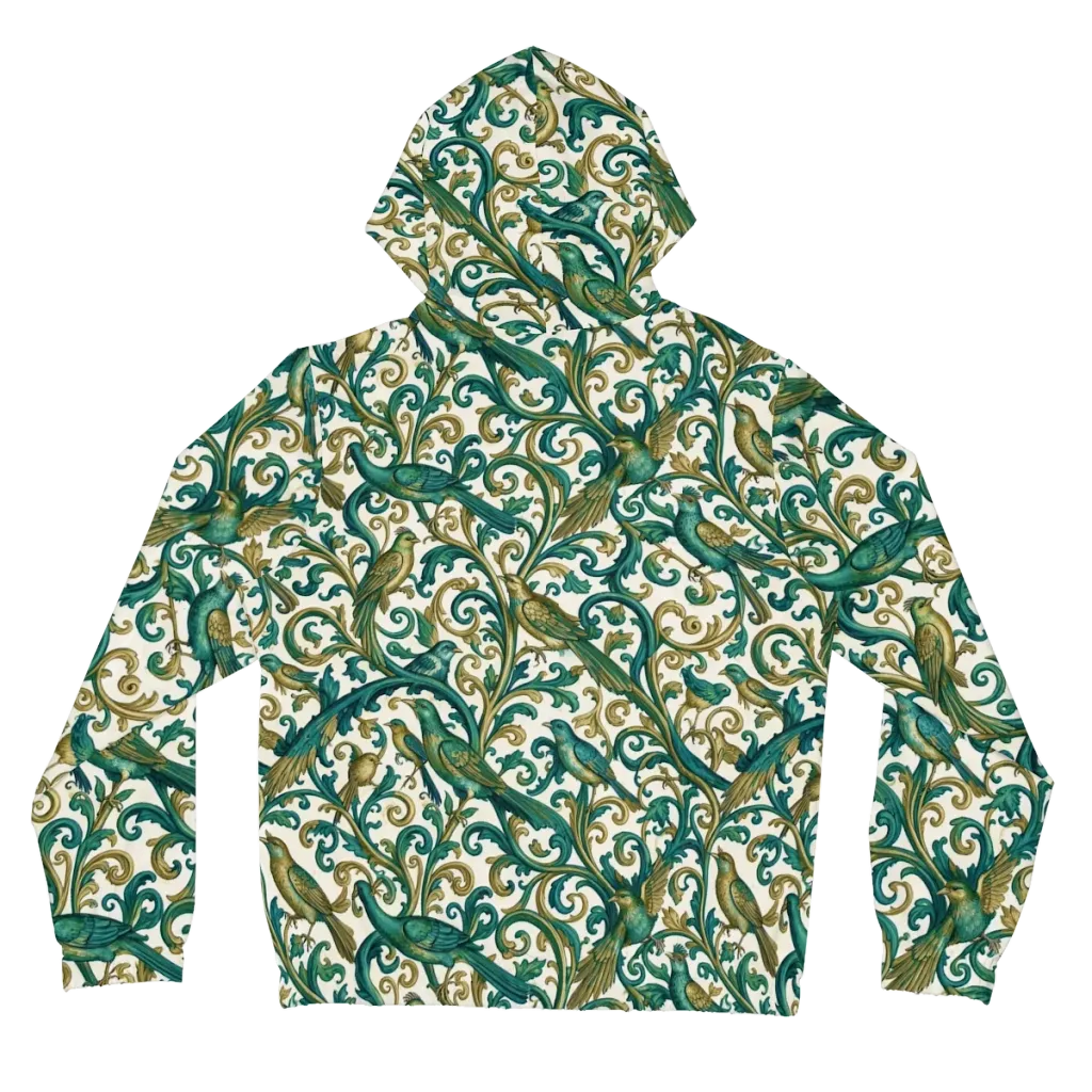 Aviary Arabesque on Women's Full-Zip Hoodie — Back